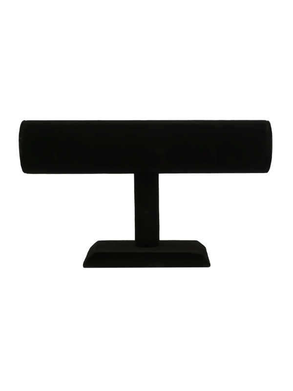 High End Short Black Velvet Bracelet Display Bar