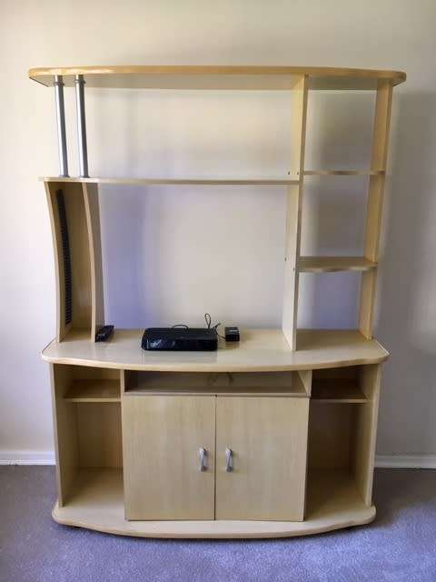 ## BEAUTIFUL TV, DVD, BOOK AND STORAGE CABINET ## GOOD CONDITION ## COLLECTION RANDBURG ONLY! @@R1