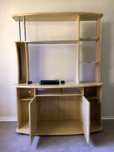 ## BEAUTIFUL TV, DVD, BOOK AND STORAGE CABINET ## GOOD CONDITION ## COLLECTION RANDBURG ONLY! @@R1