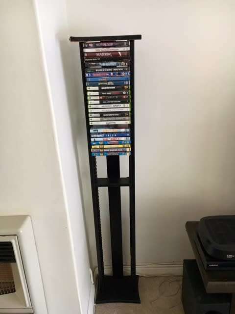 ## LOVELY DVD OR X BOX GAME STAND WITH 75 SLOTS ## GOOD CONDITION ## COLLECTION RANDBURG ONLY! @@R1