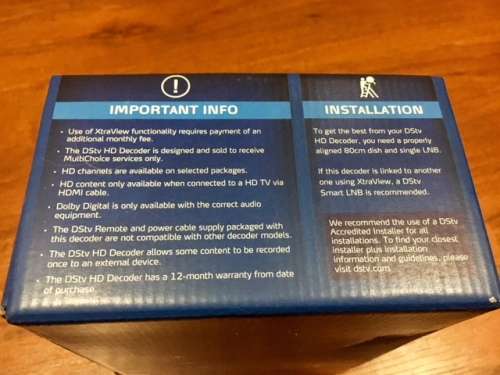 ## BRAND NEW DSTV HD DECODER ## STILL SEALED!! ## FABULOUS DEAL AT ONLY @@@R1 Start!! BID NOW!!