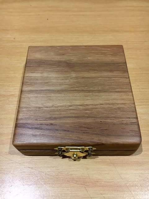 ### QUALITY WOODEN 1 Oz. CAPSULE COIN BOX ## HANDMADE ## VALUE R140!! @@@R1 Start!! BID NOW!! #FSC