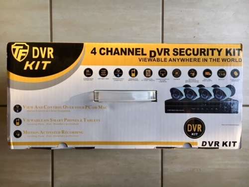 ### BRAND NEW 4 x CHANNEL SECURITY DVR CAMERA'S ### VIEWABLE ANYWHERE IN THE WORLD ## STILL SEALED!!