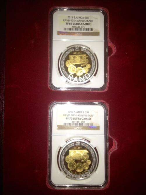 ***2011 SA 90th Anniversary PROOF CROWN SET***PF69 & PF70 FINEST KNOWN!! ### INVEST NOW ### DEAL!!