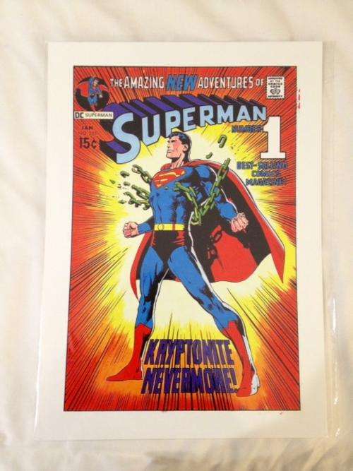 *** SUPERMAN VINTAGE PRINT OF THE 233rd ISSUE OF COMICS *** WONDERFUL PRINT!! LAST ONE BID NOW! #FSC