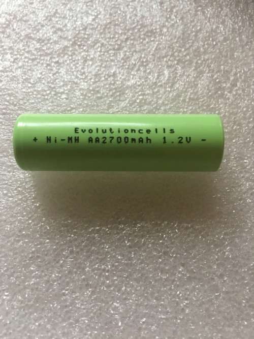 NiMH AA 2700mAh 1.2V High top battery cells