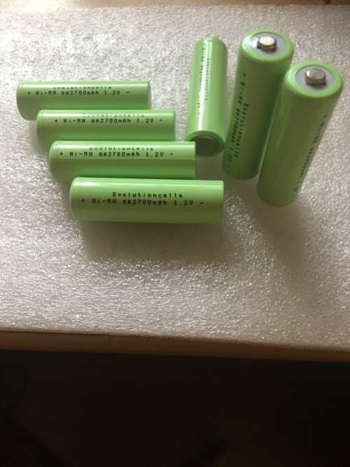 NiMH AA 2700mAh 1.2V High top battery cells