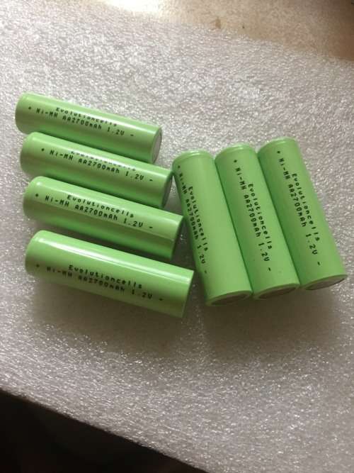 NiMH AA 2700mAh 1.2V High top battery cells