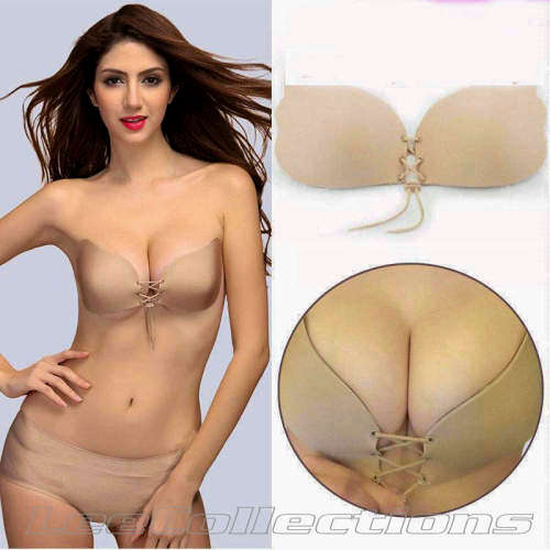 Size C- Push-Up, Strapless, Backless, Self-Adhesive, Silicone ,Stick-on Invisible Bra-Local Stock