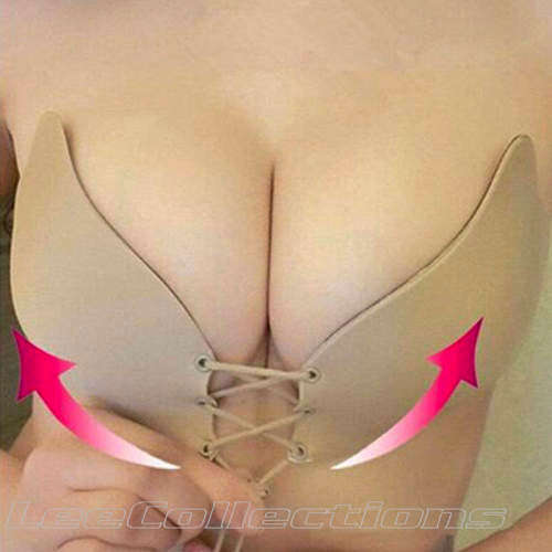 Size C- Push-Up, Strapless, Backless, Self-Adhesive, Silicone ,Stick-on Invisible Bra-Local Stock