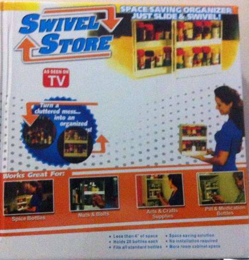 Swivel storage as seen on TV Space saving organizer