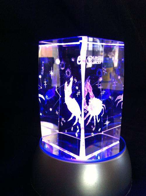 3D Cancer star sign LED display table