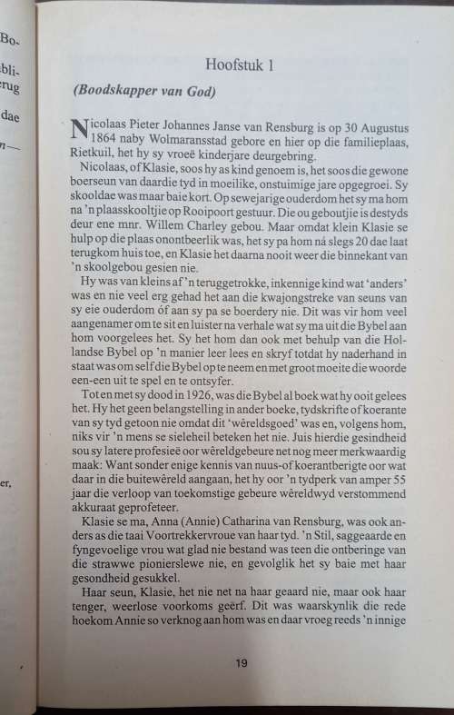 Siener van Rensburg: Boodskapper van God