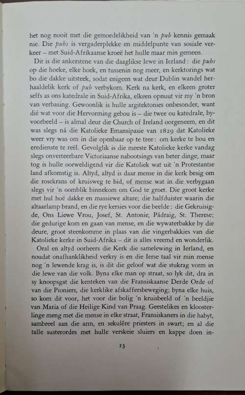 Berigte Uit die Vreemde: Ierse Dagboek