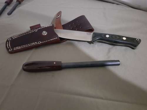 Custom made Dark Panga panga wooden handle ferrocerium rod 6 inch x 1/2 inch (150mm x 13mm)