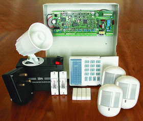 Ids816-16 zone alarm system full kit