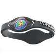 Power Balance--Silicone Bracelet Wristband--GREY--LARGE-FREE POSTAGE !!!