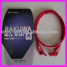 STRESS AND PAIN RELIEVE  -  PHITEN NECKLACE 55 CM - WHITE