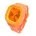 UNISEX JELLY SILICONE WATCH - ORANGE -