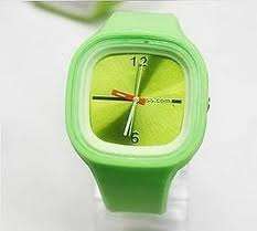 UNISEX JELLY SILICONE HIGH QUALITY FUN WATCH - LIME -
