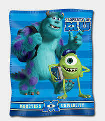 Monsters University Polar Fleece Throw