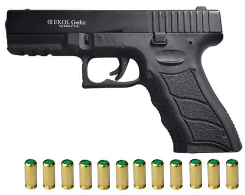 Ekol GLOCK 17 9mm + 12 blanks + holster