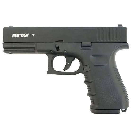 Retay Glock 17 9mm Blank Round - Black | Pepper Gun