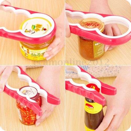 4 in 1 Multi-Purpose Handheld Jar  Opener Kitchen Twist Tool