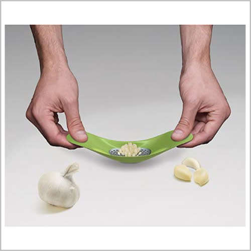 Garlic Press Rocker - Easiest And Best Way To Press, Mince And Crush Garlic Cloves