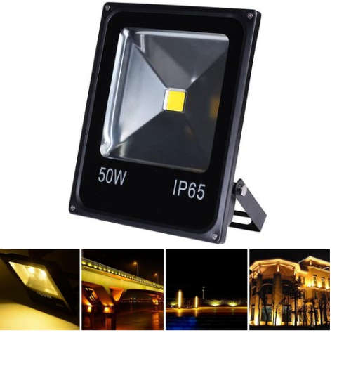 LED - 50W Outdoor Pure White Security Spot Light, 110-240V, 4500LM