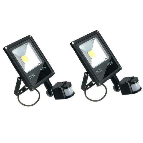 20W PIR LED MOTION SENSOR OUTDOOR FLOODLIGHTS.