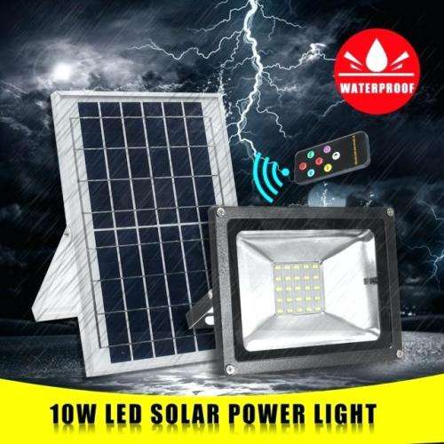**RED HOT SALE**10W Ultra Bright Solar Powered Floodlight with Remote***FAST SHIPPING**ENERGY SAVING