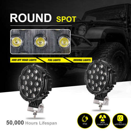 **HIGH PERFORMANCE** 51W 5D CREE LED SPOT LIGHT 4WD OFFROAD FLOOD LAMP