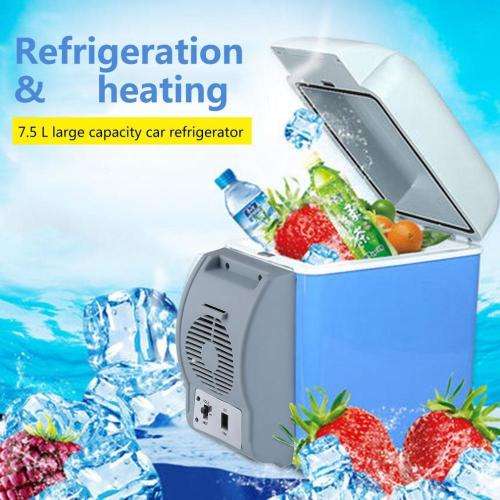 New 7.5 L Portable Mini Large Capacity Car Electric Fridge Travel Refrigerator Box Cooler&Warmer Hea
