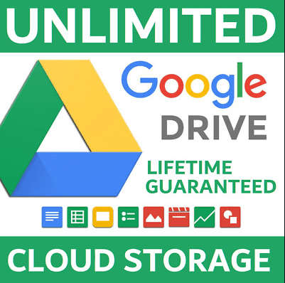Auction starts at R1 - Unlimited Google Storage Drive - Lifetime Subscription / Once off Payment