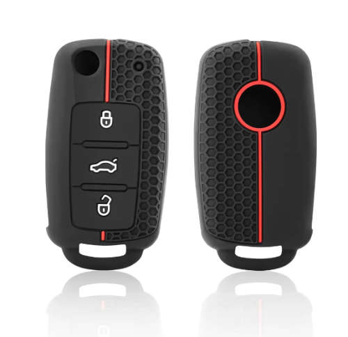 Volkswagen 3 Button Flip Key Case Cover
