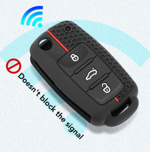 Volkswagen 3 Button Flip Key Case Cover