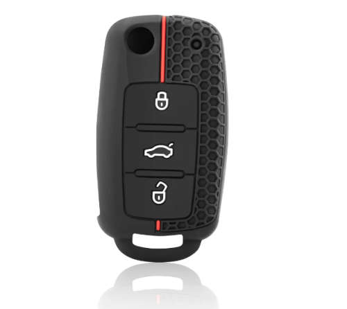 Volkswagen 3 Button Flip Key Case Cover