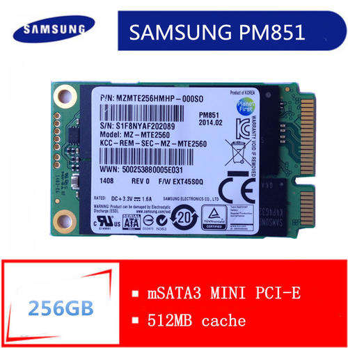 *New* Samsung PM851 mSATA SOLID STATE DRIVE 256GB (SSD), 6.0Gb/s