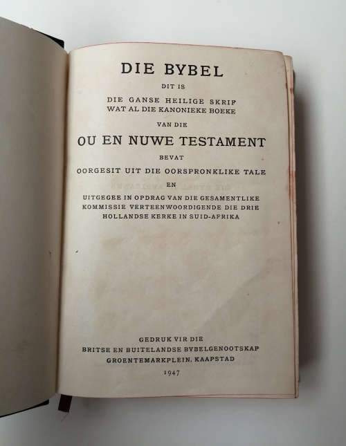 Die Bybel 1933   -  1947 druk