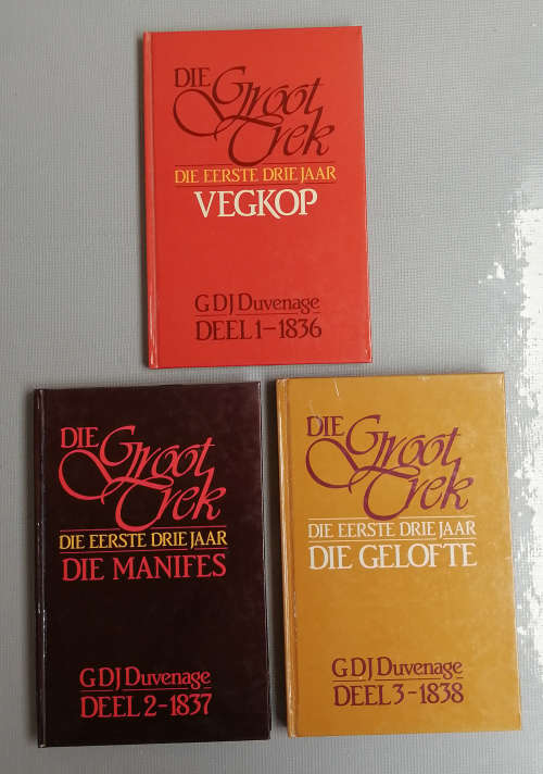 Die Groot Trek, Vegkop, Die Manifes, Die Gelofte GDJ Duvenhage