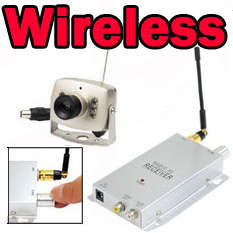 Wireless Spy Color Pinhole Surveillance Kit (Camera + Video Receiver) Hidden Cam Home Office System