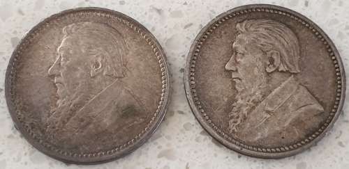 Lot of two 1897 3 Pence