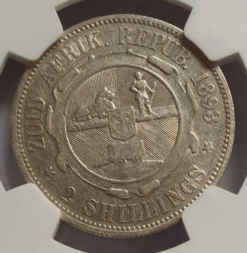 1893 2 Shillings XF40