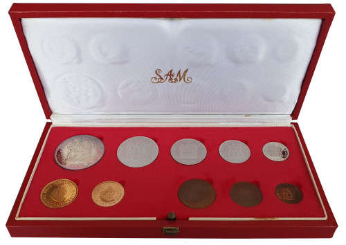 1975 Long Proof Set - with Gold R1 and R2