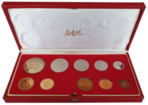 1976 Long Proof Set - with Gold R1 and R2