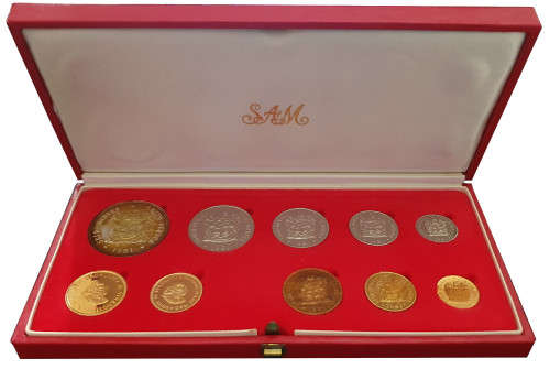 1981 Long Proof Set - with Gold R1 and R2