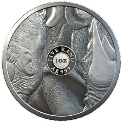 2020 Big Five Series Rhino - 1oz Fine Silver (sealed)