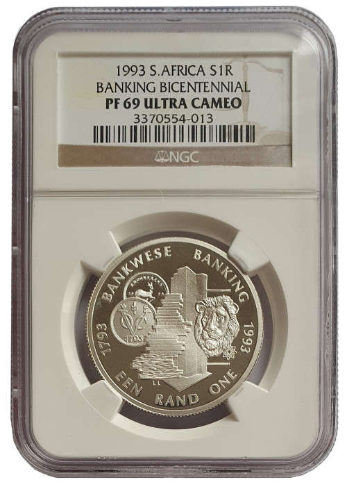 1993 Silver R1 PF69 Ultra Cameo - Banking