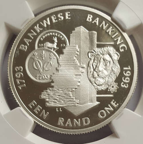 1993 Silver R1 PF69 Ultra Cameo - Banking